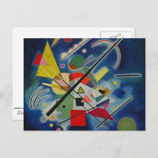 Kandinsky - Blue Painting Briefkaart (Voorkant / Achterkant)