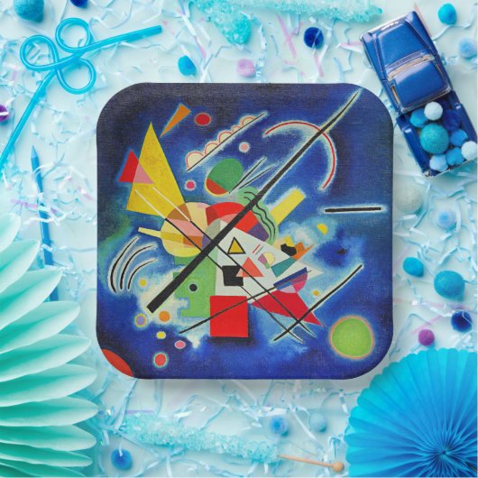 Kandinsky - Blue Painting Papieren Bordje (Feest)