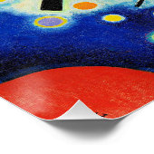 Kandinsky - Blue Painting Perfect Poster (Hoek)