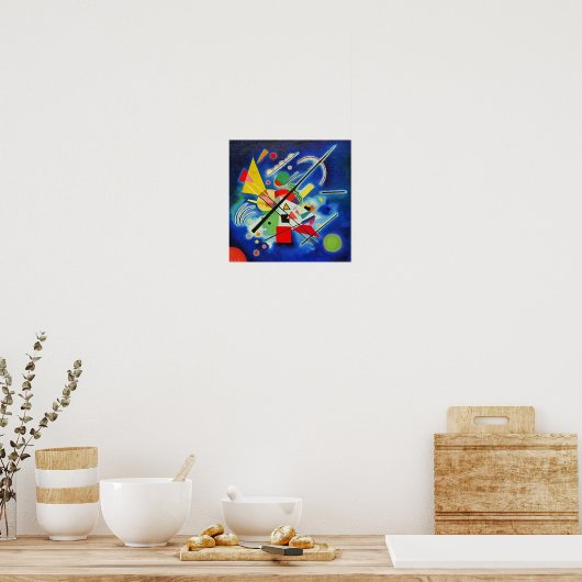 Kandinsky - Blue Painting Poster (Keuken)