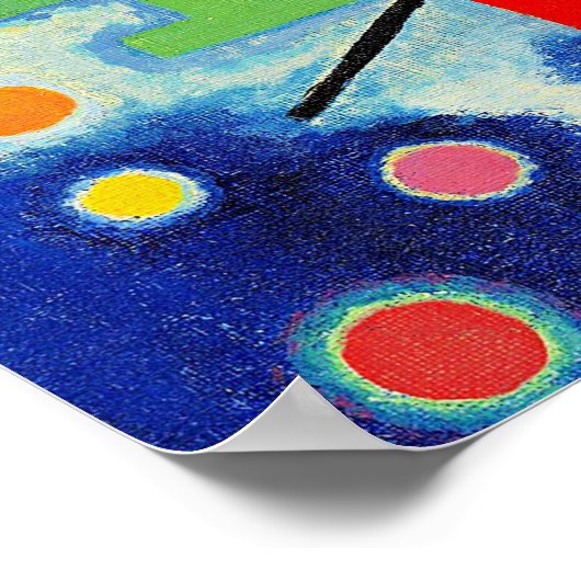 Kandinsky - Blue Painting, Poster (Hoek)