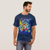 Kandinsky - Blue Painting T-shirt (Voorkant volledig)