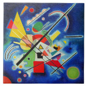 Kandinsky - Blue Painting Tegeltje (Voorkant)