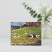 Kandinsky - Blue Rider, landschapsschilderij Briefkaart (Staand voorkant)