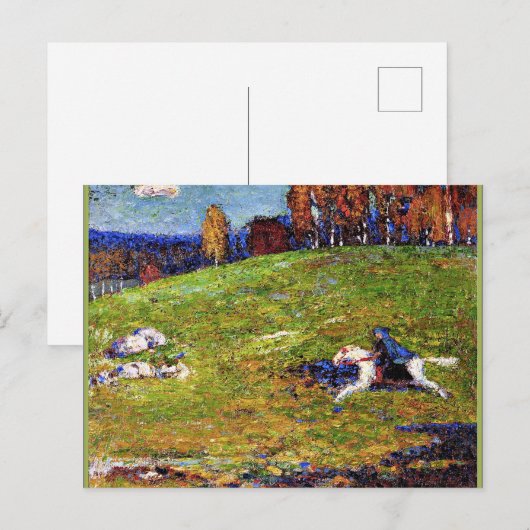 Kandinsky - Blue Rider, landschapsschilderij Briefkaart (Voorkant / Achterkant)