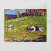 Kandinsky - Blue Rider, landschapsschilderij Briefkaart (Voorkant)