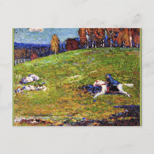 Kandinsky - Blue Rider, landschapsschilderij Briefkaart (Voorkant)