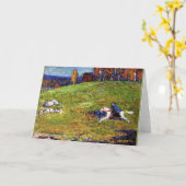 Kandinsky - Blue Rider, landschapsschilderij Kaart (Gele Bloem)