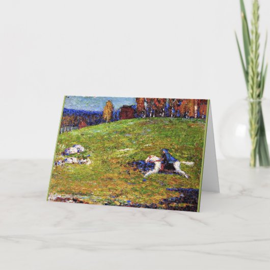 Kandinsky - Blue Rider, landschapsschilderij Kaart (Voorkant)