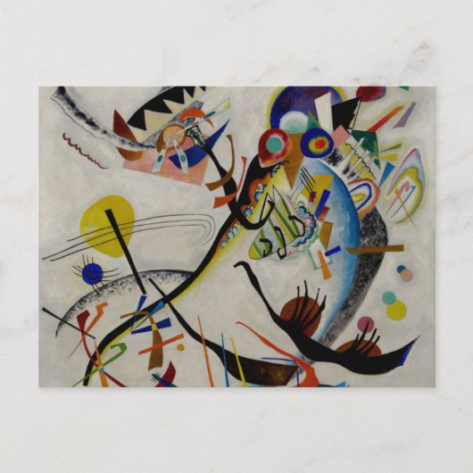 Kandinsky Blue Segment Abstract Art Briefkaart (Voorkant)