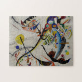 Kandinsky Blue Segment Abstract Painting Legpuzzel (Horizontaal)