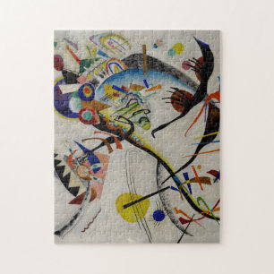 Kandinsky Blue Segment Abstract Painting Legpuzzel