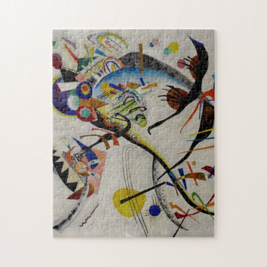 Kandinsky Blue Segment Abstract Painting Legpuzzel (Verticaal)