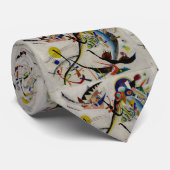 Kandinsky Blue Segment Abstracte Schilderij Stropd Stropdas (Opgerold)