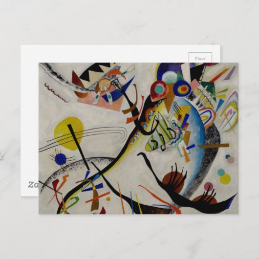 Kandinsky Blue Segment Briefkaart (Voorkant / Achterkant)