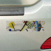 Kandinsky Blue Segment Bumpersticker (Op auto)