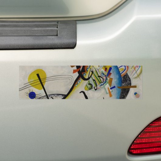 Kandinsky Blue Segment Bumpersticker (Op auto)