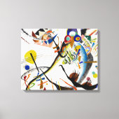 Kandinsky Blue Segment Canvas Afdruk (Voorkant)