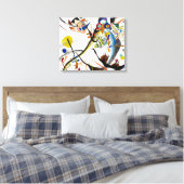 Kandinsky Blue Segment Canvas Afdruk (Insitu (Slaapkamer))