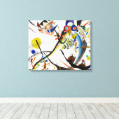 Kandinsky Blue Segment Canvas Afdruk (Insitu (Houten vloer))