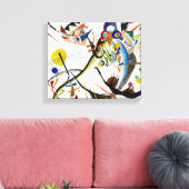 Kandinsky Blue Segment Canvas Afdruk (Insitu (Woonkamer))
