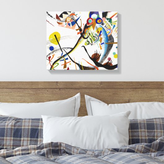 Kandinsky Blue Segment Canvas Afdruk (Insitu (Slaapkamer))