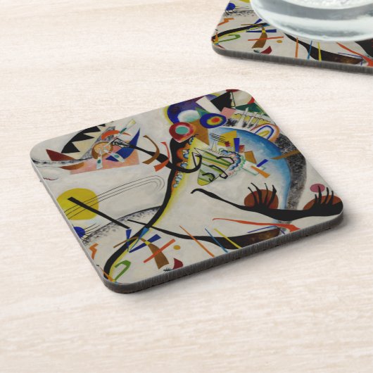 Kandinsky Blue Segment Drankjes Onderzetter (Linkerzijde)