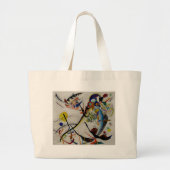 Kandinsky Blue Segment Grote Tote Bag (Voorkant)