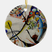 Kandinsky Blue Segment Keramisch Ornament (Voorkant)