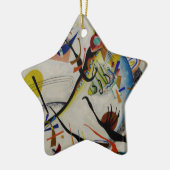 Kandinsky Blue Segment Keramisch Ornament (Links)