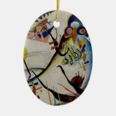 Kandinsky Blue Segment Keramisch Ornament (Voorkant)