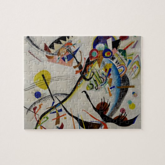 Kandinsky Blue Segment Legpuzzel (Horizontaal)