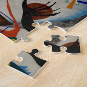 Kandinsky Blue Segment Legpuzzel (Zijkant)