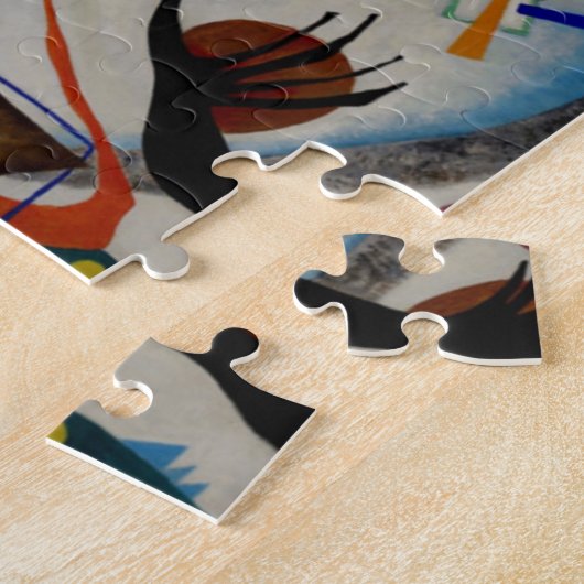 Kandinsky Blue Segment Legpuzzel (Zijkant)