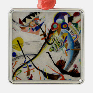 Kandinsky Blue Segment Metalen Ornament