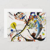 Kandinsky Blue Segment Poscard Briefkaart (Voorkant / Achterkant)
