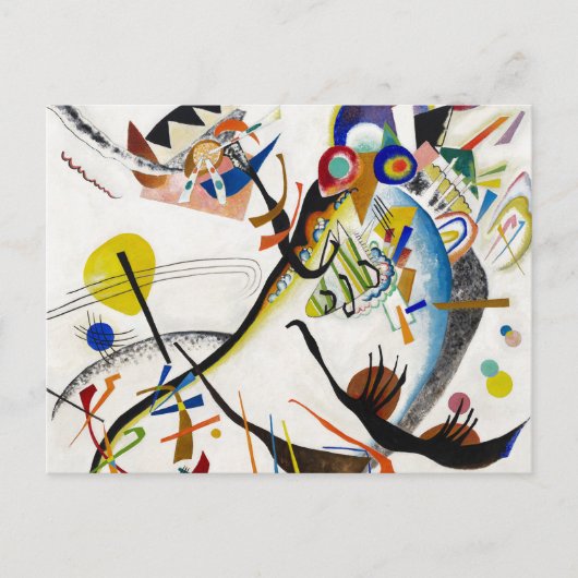 Kandinsky Blue Segment Poscard Briefkaart (Voorkant)