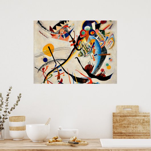 Kandinsky - Blue Segment Poster (Keuken)