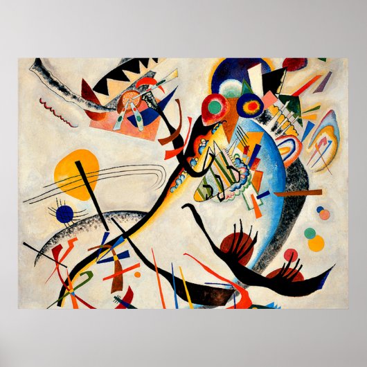 Kandinsky - Blue Segment Poster (Voorkant)