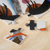 Kandinsky Blue Segment Puzzle Legpuzzel (Zijkant)