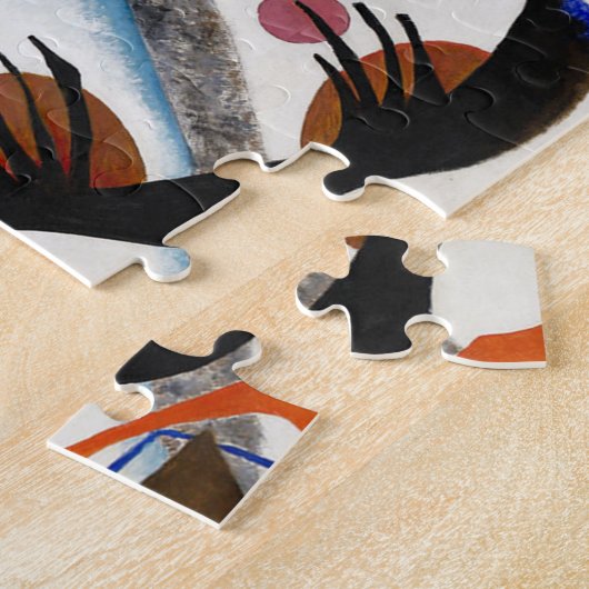 Kandinsky Blue Segment Puzzle Legpuzzel (Zijkant)