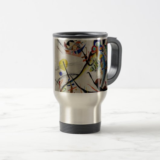 Kandinsky Blue Segment Reisbeker (Voorkant rechts)