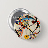 Kandinsky - Blue Segment, Ronde Button 5,7 Cm (Voorkant /achterkant)