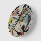 Kandinsky Blue Segment Ronde Klok (Hoek)