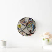 Kandinsky Blue Segment Ronde Klok (Huis)