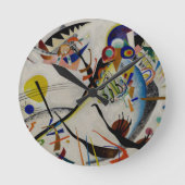 Kandinsky Blue Segment Ronde Klok (Voorkant)