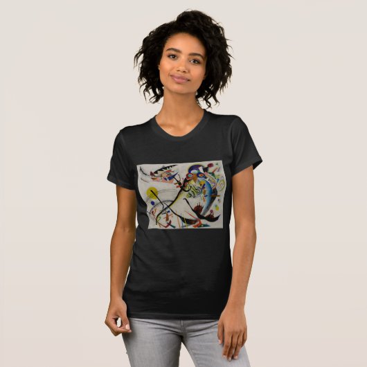 Kandinsky Blue Segment T-shirt (Voorkant volledig)