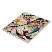 Kandinsky - Blue Segment Tegeltje (Zijkant)