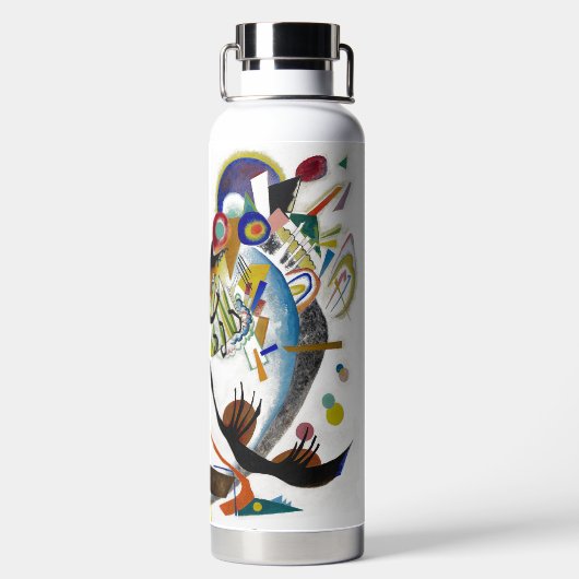 Kandinsky, Blue Segments 1921 Waterfles (Achterkant)