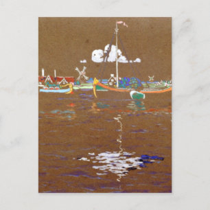Kandinsky - Boats, Briefkaart